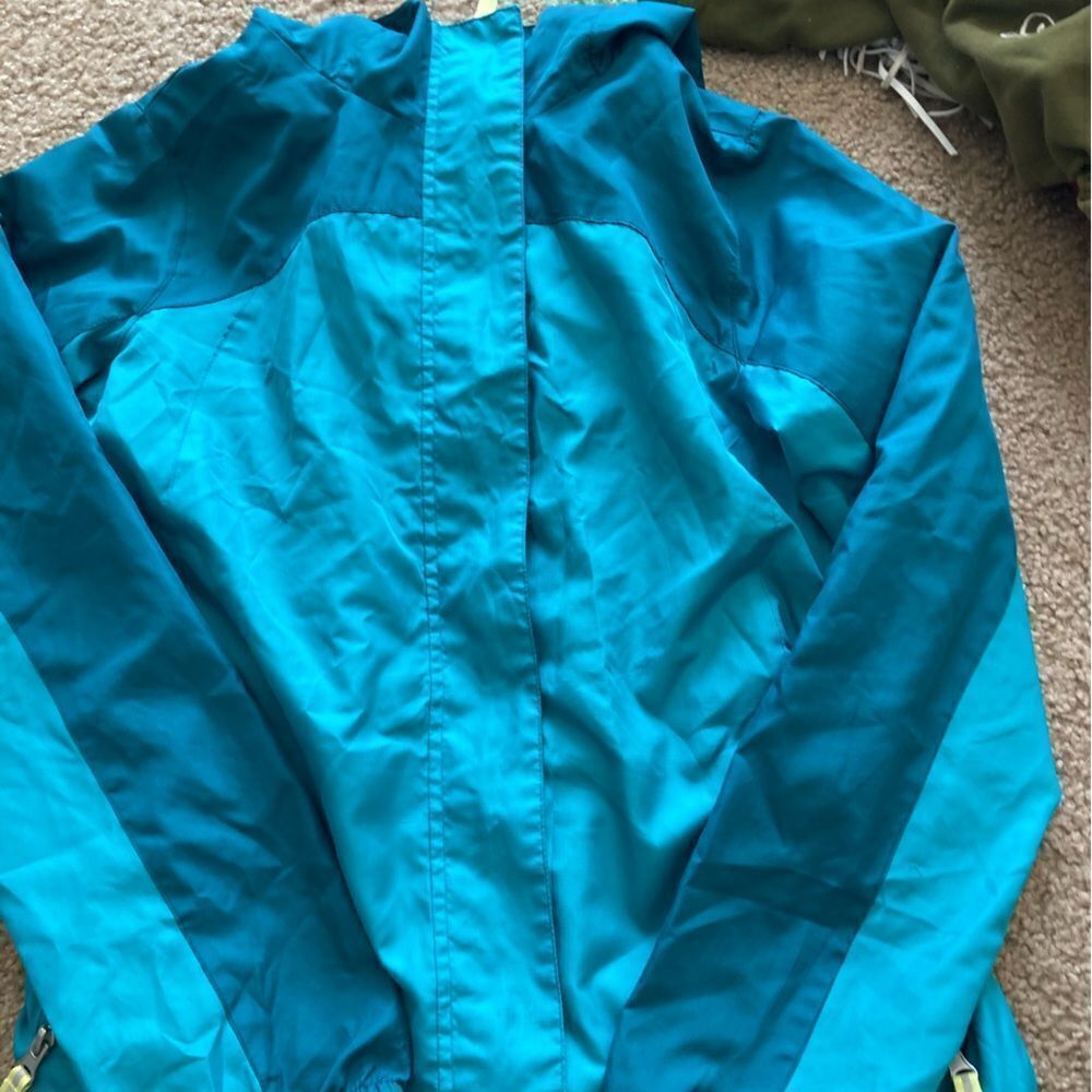 Girls Blue Green C9 by Champion Windbreaker Zip Up Jacket